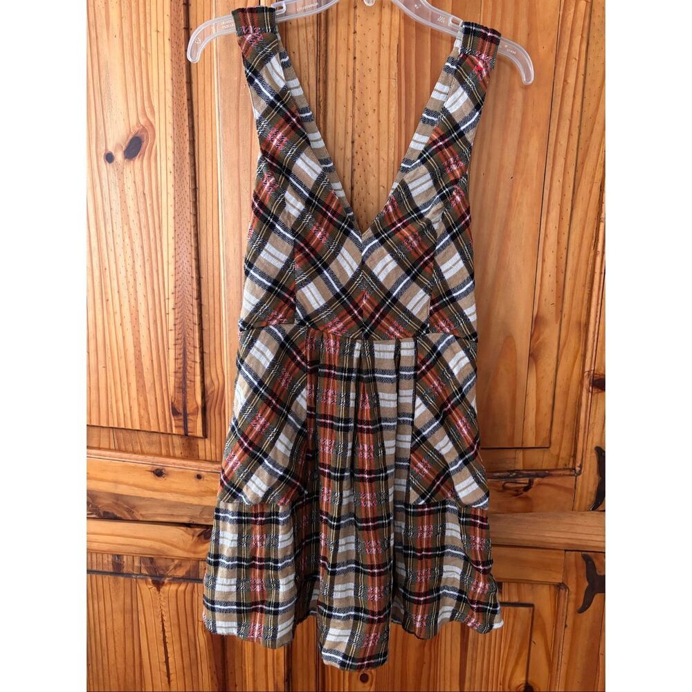 Free People Killing Time Plaid Dress/Jumper